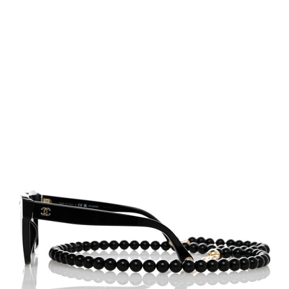 Chanel Acetate Chain Square Sunglasses 5487-A Black 4 of 10