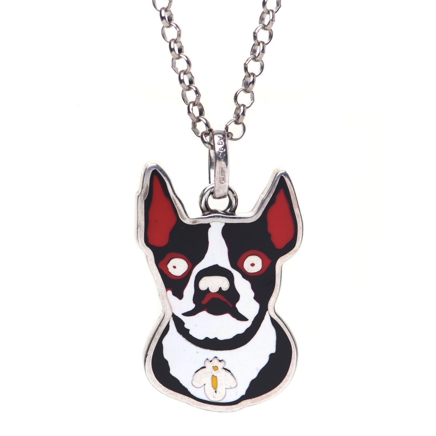 Sterling Silver Orso Pendant Necklace