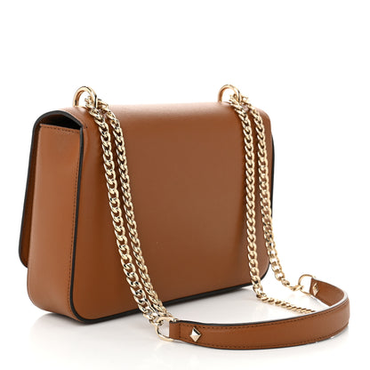 Jimmy Choo Grainy Calfskin JC Shoulder Bag Tan 3 of 9