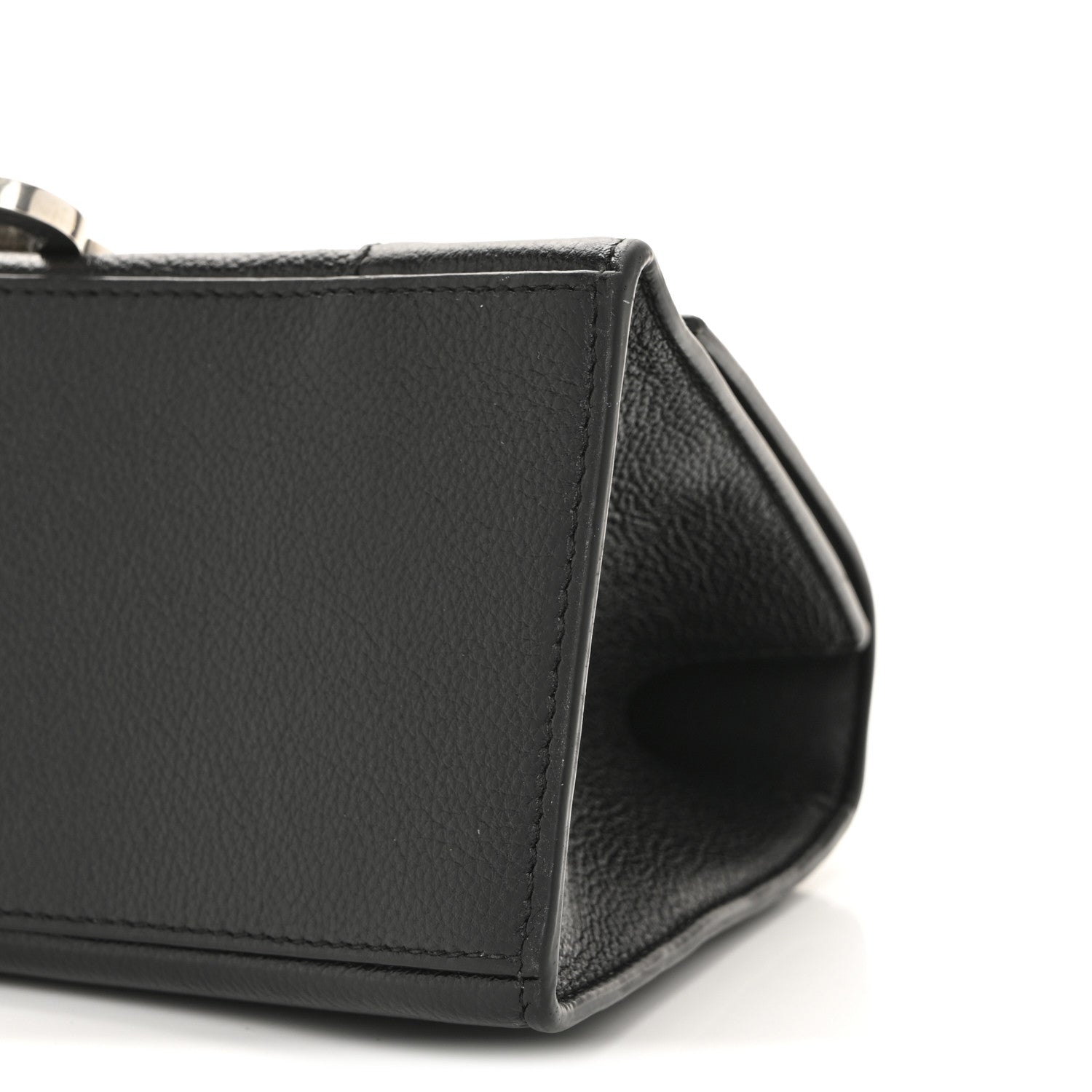 Balenciaga Grained Calfskin Small Hourglass Top Handle Bag Black 11 of 13