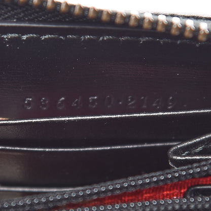 Gucci Calfskin Web Trapuntata GG Zip Around Wallet Black 9 of 9