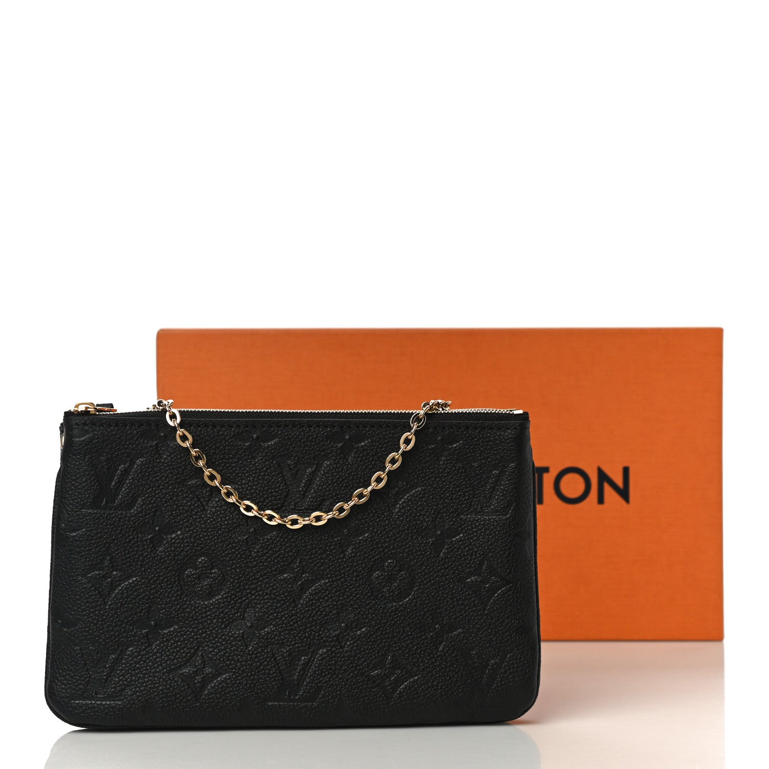 Louis Vuitton Empreinte Double Zip Pochette Black 12 of 12