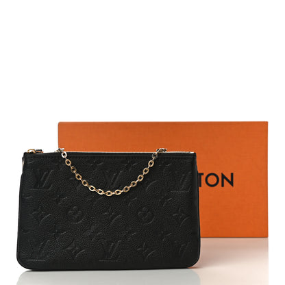 Louis Vuitton Empreinte Double Zip Pochette Black 12 of 12