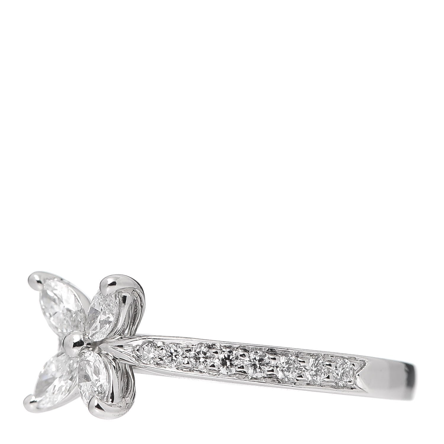 Tiffany Platinum Diamond .44ctw Victoria Ring 47 4 3 of 7
