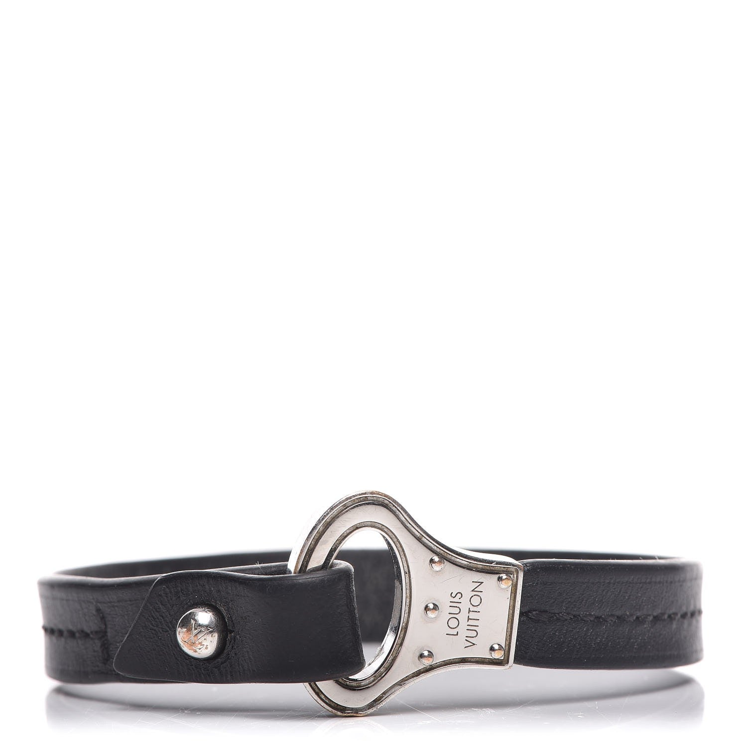 Louis Vuitton Calfskin Mens Archive Bracelet Black 1 of 7