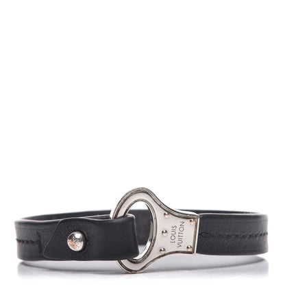 Louis Vuitton Calfskin Mens Archive Bracelet Black 1 of 7