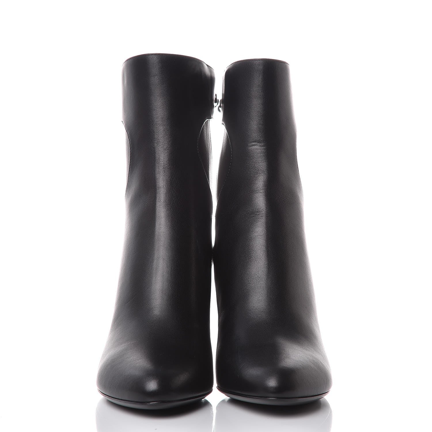 Christian Dior Calfskin Studded Stellar Ankle Boots 37.5 Black 2 of 8