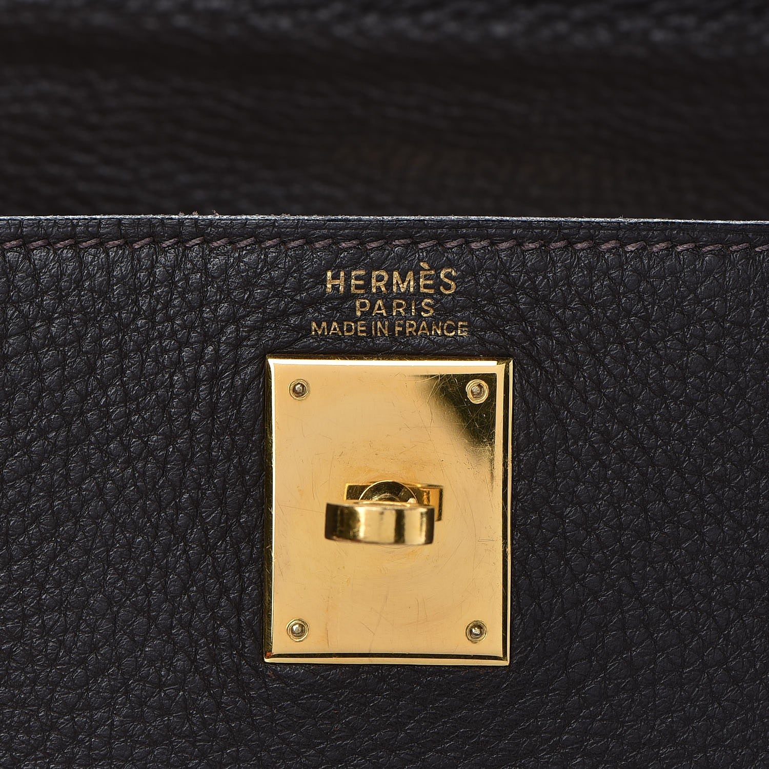 Hermes Taurillon Clemence Kelly Retourne 32 Chocolate 23 of 41