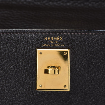 Hermes Taurillon Clemence Kelly Retourne 32 Chocolate 23 of 41