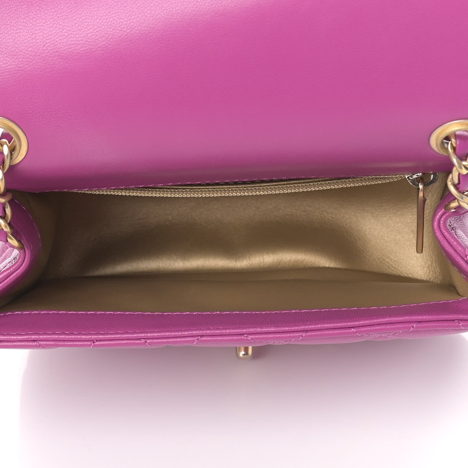 Chanel Lambskin Quilted Mini Pearl Crush Flap Violet 5 of 9