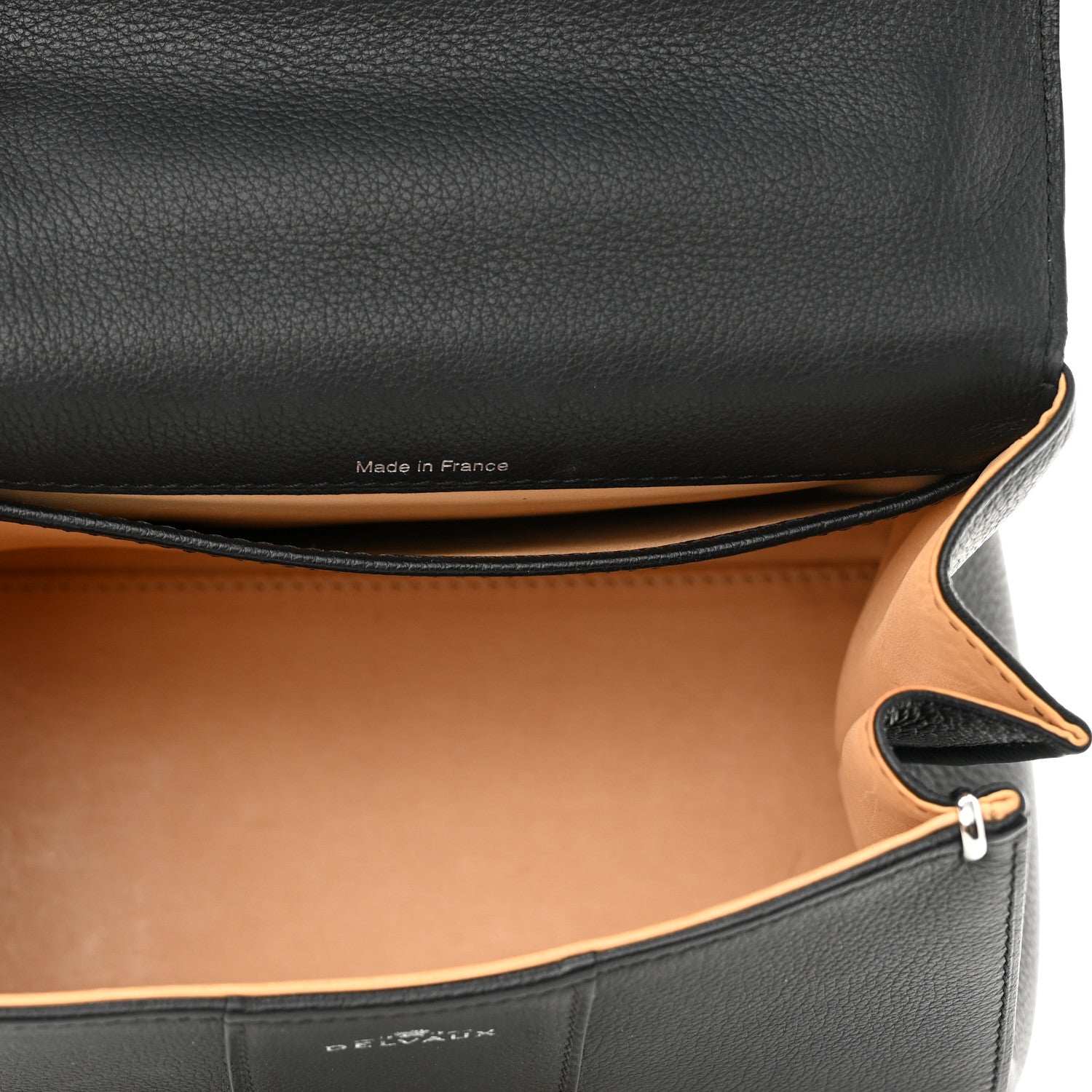 Delvaux Grained Calfskin Mini Brillant Satchel Black 4 of 11