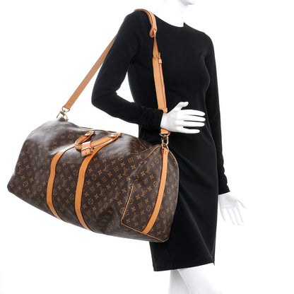Louis Vuitton Monogram Keepall Bandouliere 55 2 of 9