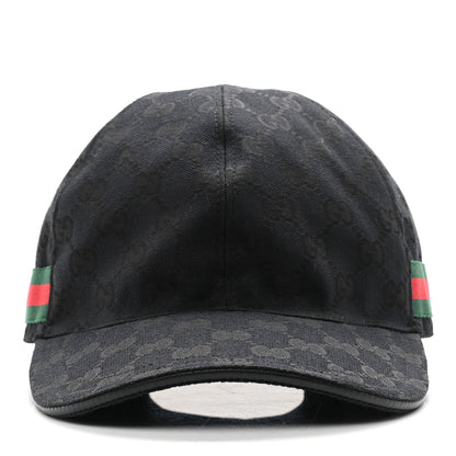Gucci Monogram Web Baseball Hat XL Black 3 of 11