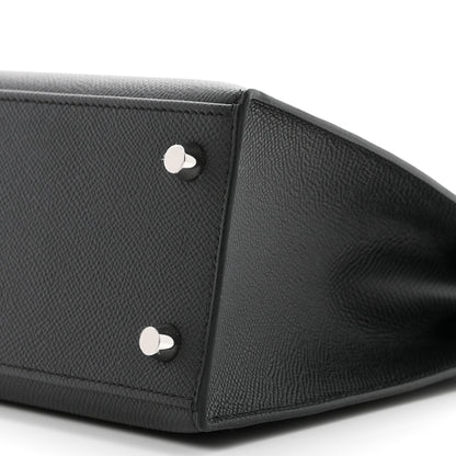 Hermes Epsom Kelly Sellier 25 Black 10 of 11
