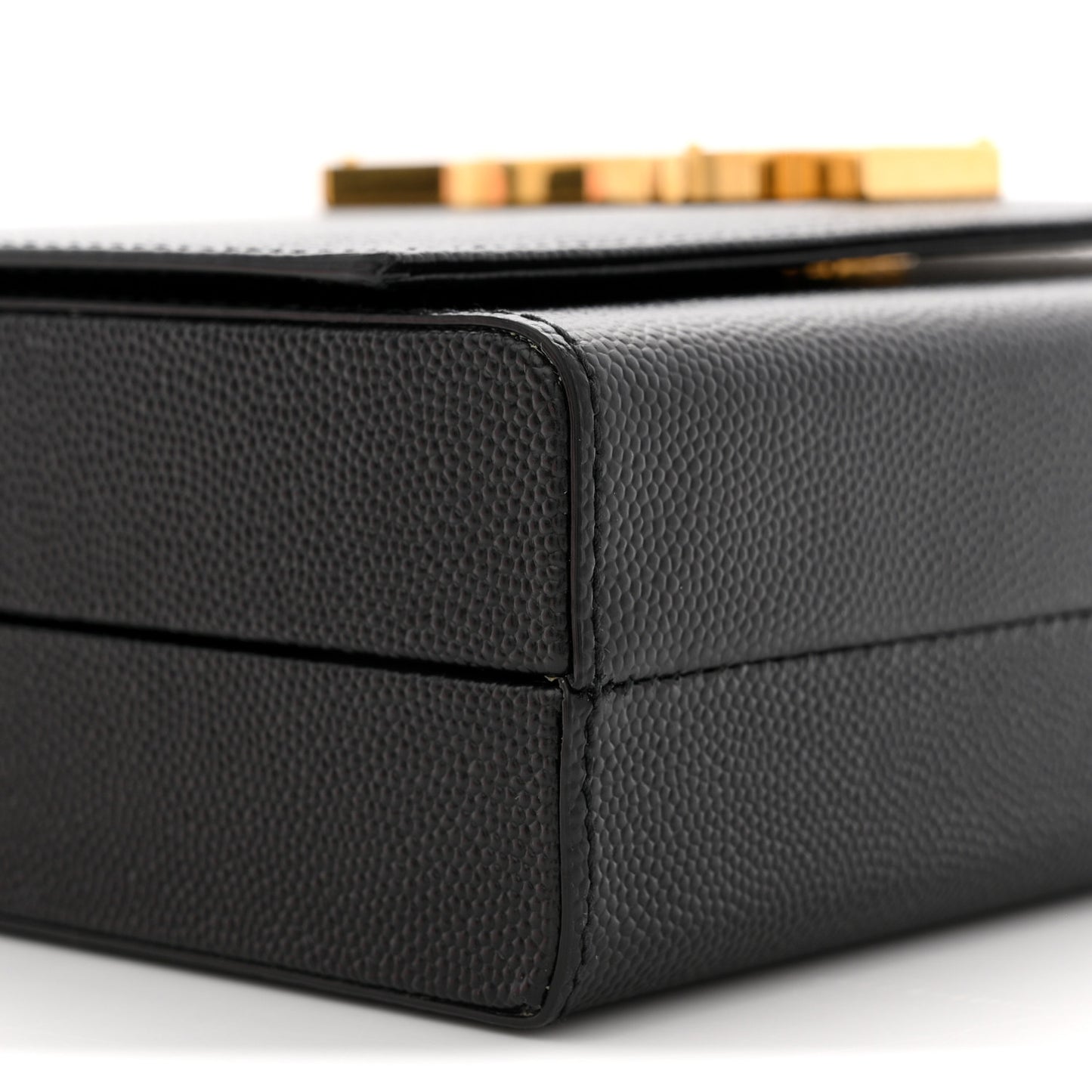 Grain De Poudre Monogram Small Kate Slide Chain Crossbody Box Bag Black