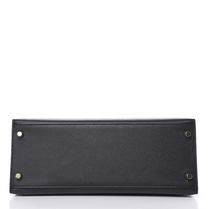 Hermes Epsom Kelly Sellier 28 Black 7 of 37