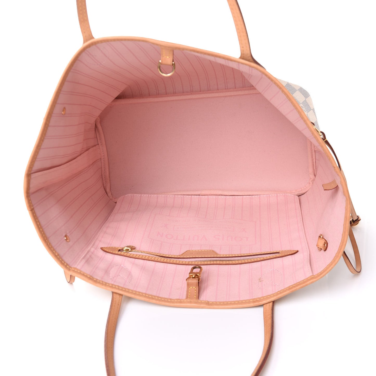 Damier Azur Neo Neverfull MM Rose Ballerine