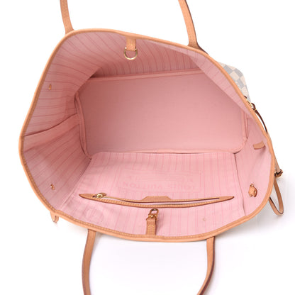 Louis Vuitton Damier Azur Neo Neverfull MM Rose Ballerine 5 of 11