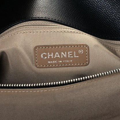 Chanel Caviar Quilted CC Timeless Soft Tote Black 6 of 10