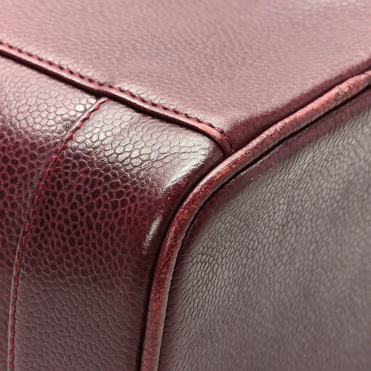 Caviar Vanity Cosmetic Case Burgundy