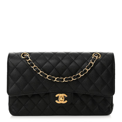 Chanel Caviar Quilted Medium Double Flap Black 1 of 12