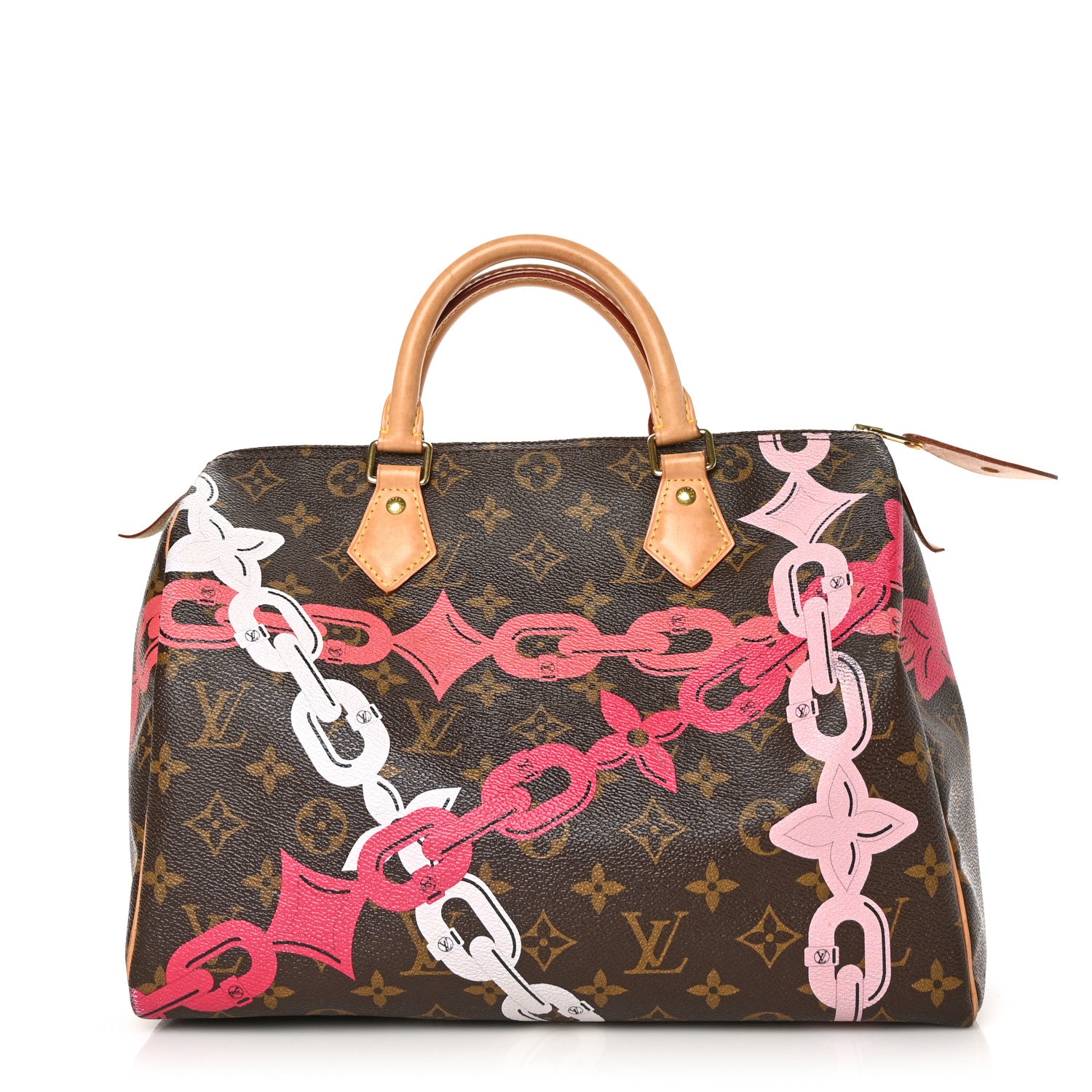 Louis Vuitton Monogram Bay Speedy 30 Rose Ballerine Poppy 1 of 7