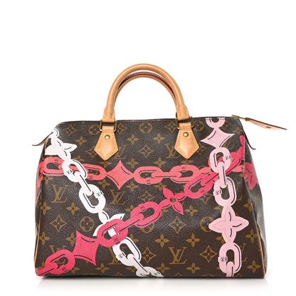 Louis Vuitton Monogram Bay Speedy 30 Rose Ballerine Poppy 1 of 7