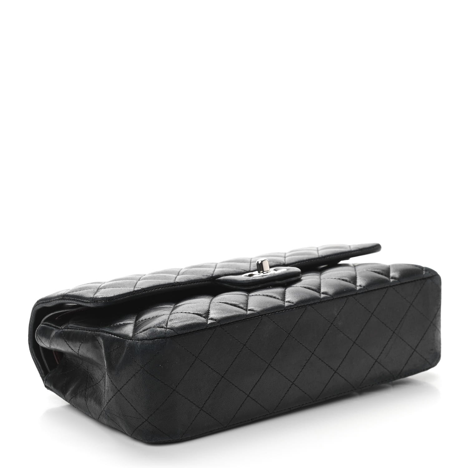 Chanel Lambskin Quilted Medium Double Flap Black 6 of 26