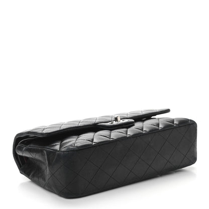 Chanel Lambskin Quilted Medium Double Flap Black 6 of 26