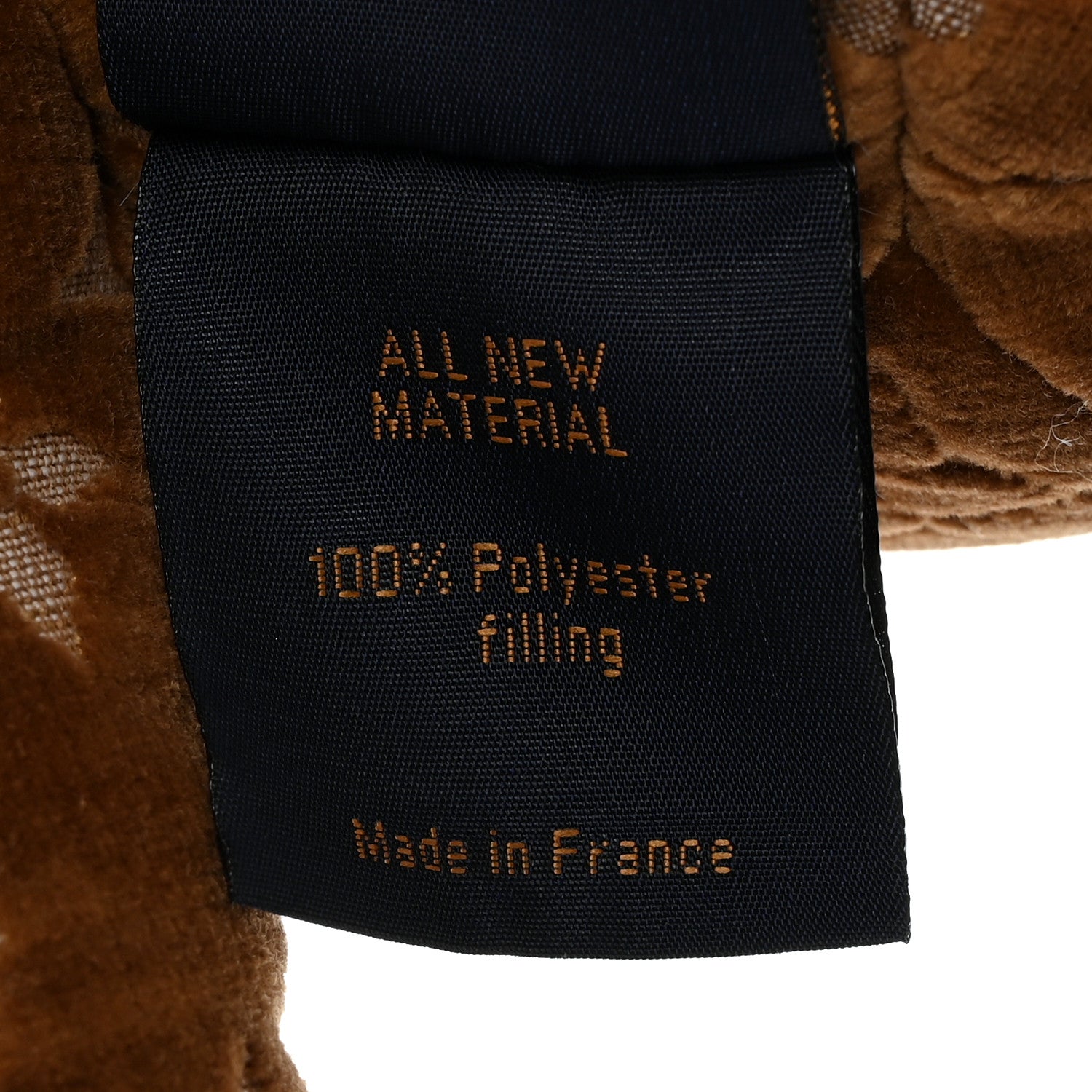 Louis Vuitton Velvet Calfskin Monogram DouDou Teddy Bear Natural 6 of 7