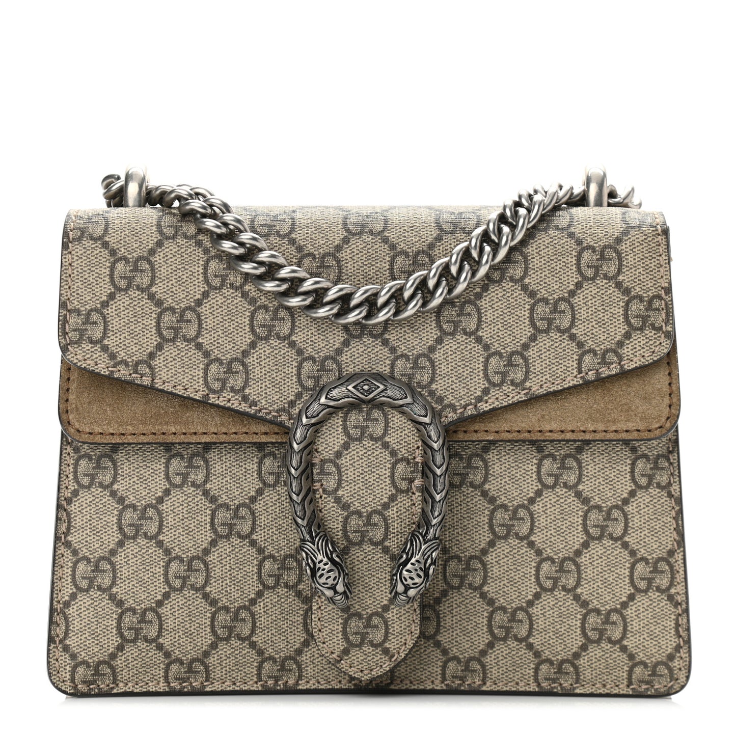 GG Supreme Monogram Mini Dionysus Shoulder Bag Taupe