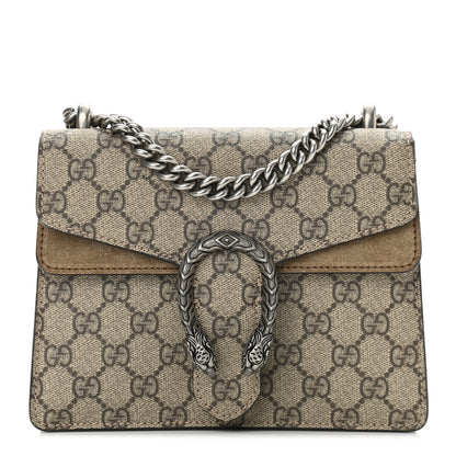 Gucci GG Supreme Monogram Mini Dionysus Shoulder Bag Taupe 1 of 9