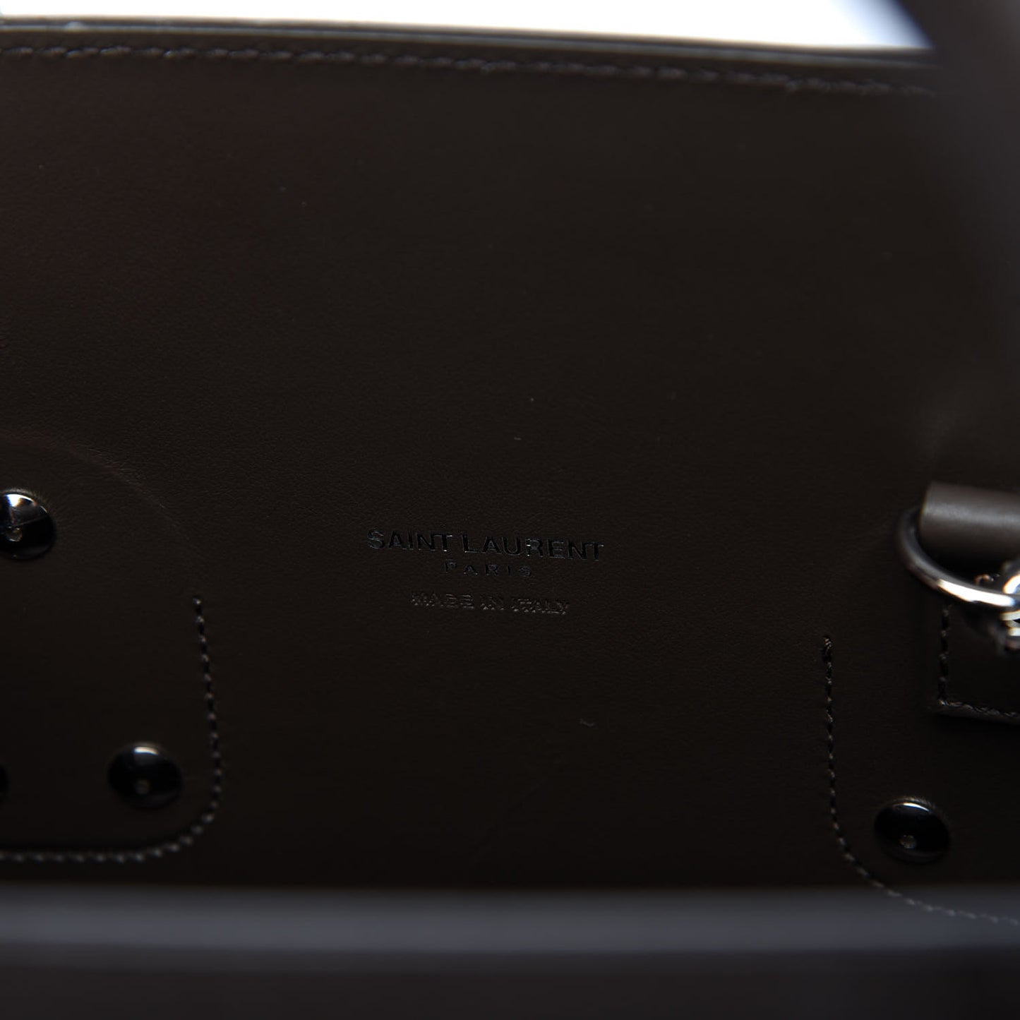 Calfskin Crocodile Embossed Small Sac De Jour Brown