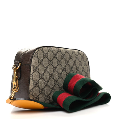 Gucci GG Supreme Monogram Web Neo Vintage Shoulder Bag Beige New Acero Crop 2 of 11