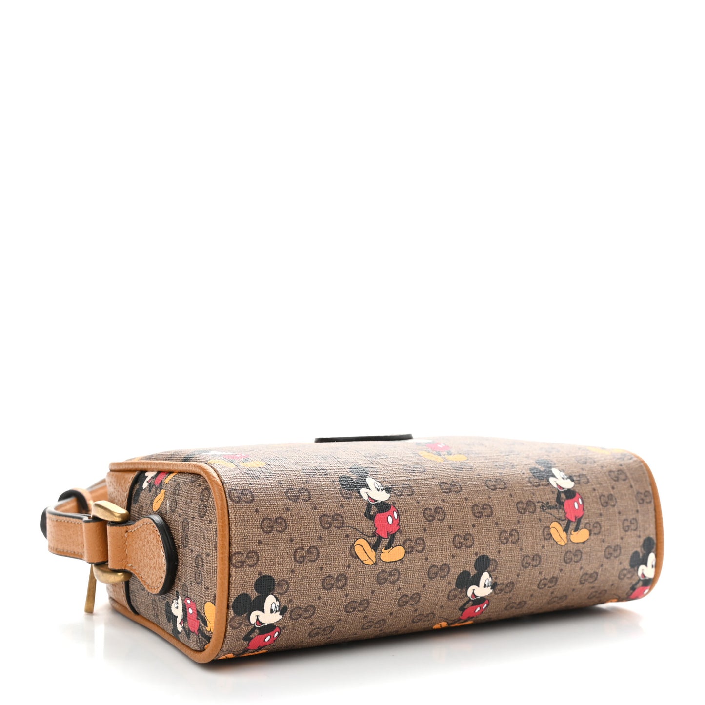 X DISNEY Mini Vintage GG Supreme Monogram Mickey Mouse Shoulder Bag Beige Vintage Sun Oil