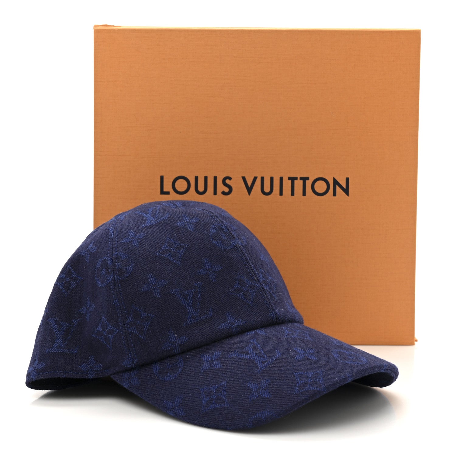 Louis Vuitton Iconic Monogram Baseball Cap Blue 9 of 9