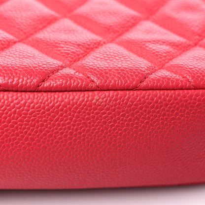 Chanel Caviar Quilted Medium Easy Flap Coral Coral Pink 12 of 15