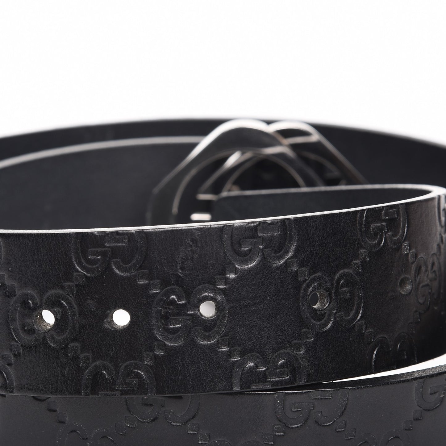 Guccissima Square G Belt 95 38 Black