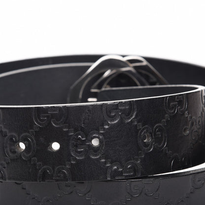 Gucci Guccissima Square G Belt 95 38 Black 4 of 6