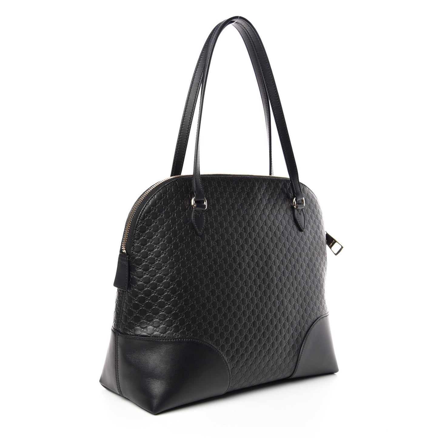 Soft Microguccissima Medium Bree Shoulder Bag Black