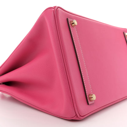 Hermes Epsom Birkin 35 Rose Tyrien 9 of 13