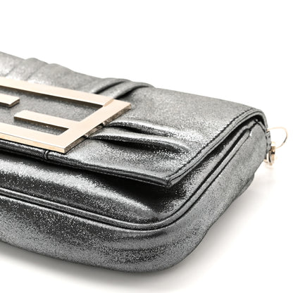 Fendi Metallic Calfskin Mia Pochette Silver 12 of 12