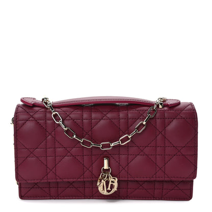 Christian Dior Lambskin Cannage Mini My Dior Bag Burgundy 1 of 9