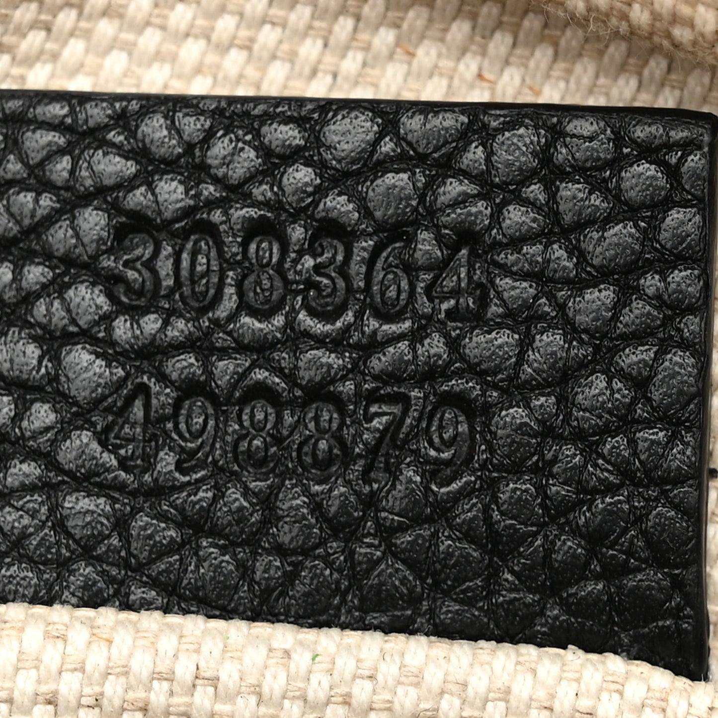 Pebbled Calfskin Small Soho Disco Bag Black