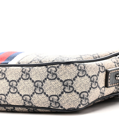 Gucci GG Supreme Monogram Web Small Shoulder Bag Navy 10 of 10