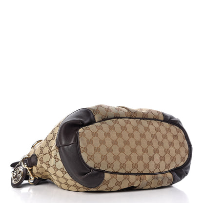 Gucci Monogram Medium Sukey Top Handle Dark Brown 5 of 13