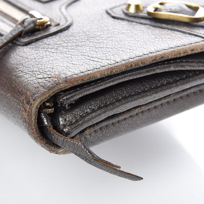 Balenciaga Agneau Classic Gold Hardware Money Wallet Bronze 12 of 24