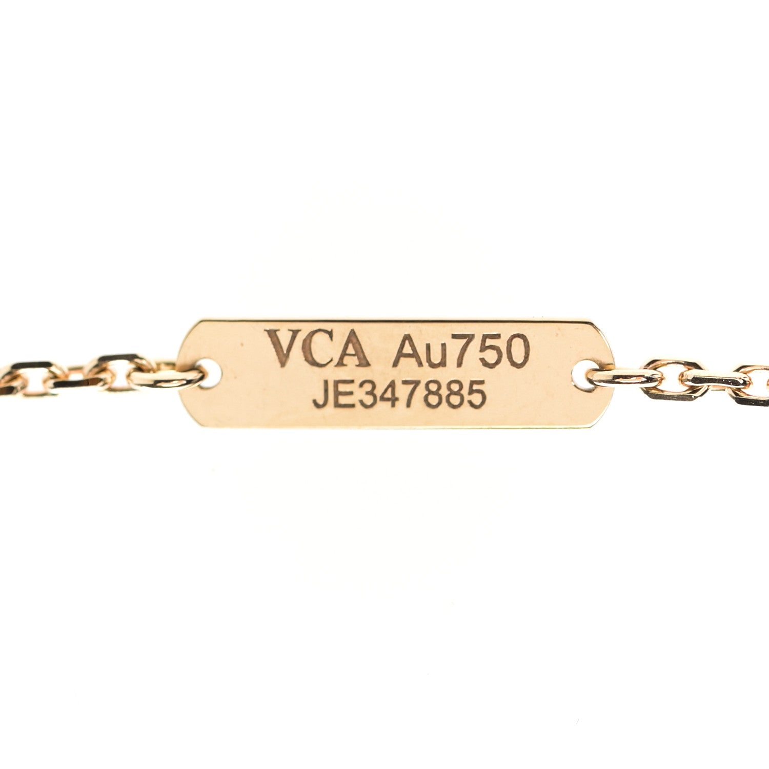 Van Cleef & Arpels 18K Rose Gold Mother of Pearl "Edition Ginza" Magic Alhambra Pendant Necklace 4 of 6