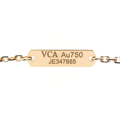 Van Cleef & Arpels 18K Rose Gold Mother of Pearl "Edition Ginza" Magic Alhambra Pendant Necklace 4 of 6