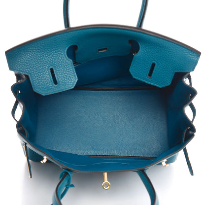 Hermes Taurillon Clemence Birkin 30 Bleu Izmir 5 of 8